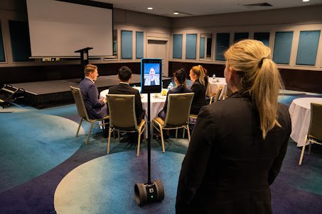 Telepresence Robot to Reduce CO2 Emissions: The Future of Remote Work